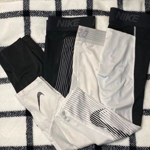 Nike Pro Dri-Fit Mens 3/4 Tights -Black & White Collection